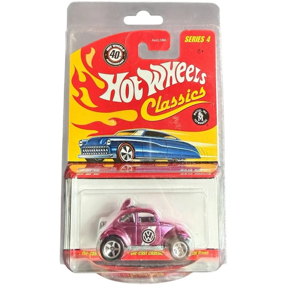 Hot Wheels Classics Series 4 Metallic Pink VW Baja Beetle 1:64 Diecast Car NEW